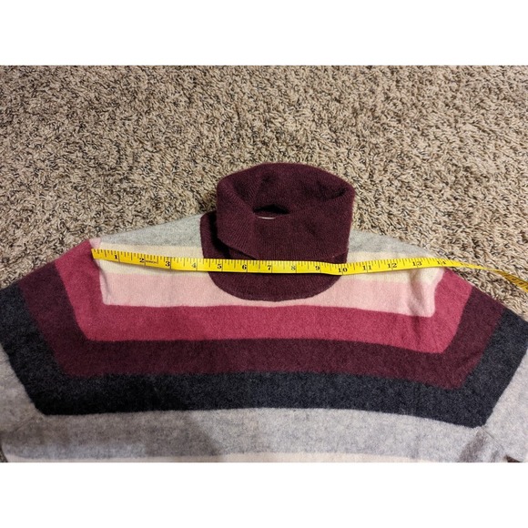 Mainbocher Pure Cashmere Pullover Sweater purple pink white womens size XL - Picture 5 of 7